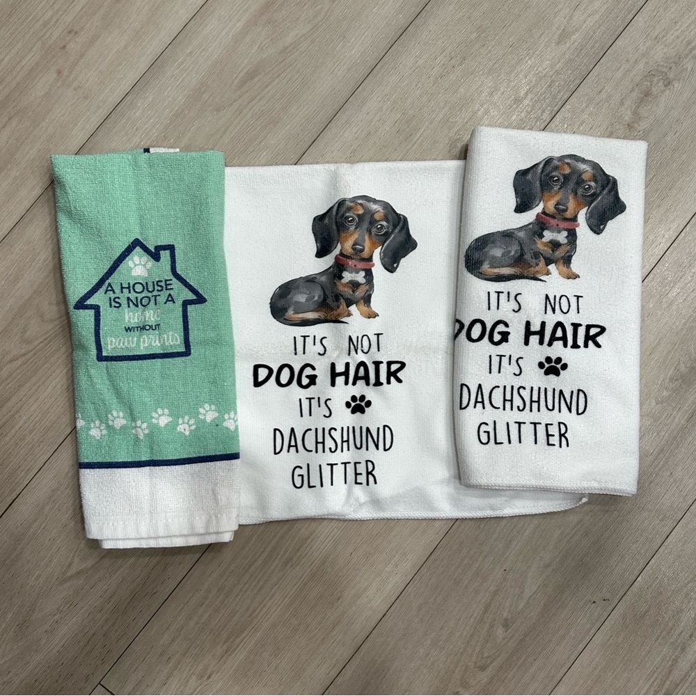 Dachshund Themed Kitchen Towels
